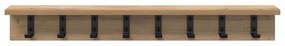 vidaXL Τοίχου Κρεμάστρα με ράφι artisan δρυς 80 x 10.5 x 10.5 εκ
