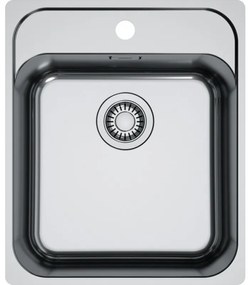 Franke Smart SRX 210-40 Ένθετος (Filotop) Ανοξείδωτος Νεροχύτης 43x51cm Βουρτσισμένο Inox