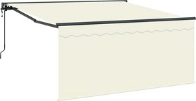 vidaXL Σκηνίτσα Αναδιπλούμενη Κρεμ 350 x 250 εκ