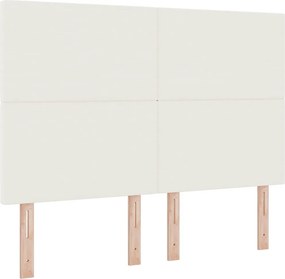 vidaXL Κεφαλάρι Κρεμ 160 cm Υφασμάτινο Κορντουρά
