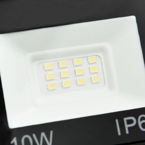 Προβολείς LED 2 τεμ. Ψυχρό Λευκό 10 W - Μαύρο