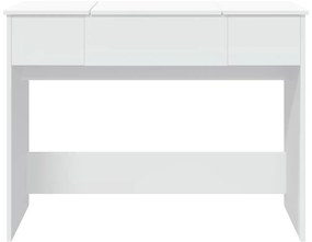 vidaXL Μπουντουάρ με Καθρέφτη Λευκό 100x45x76 εκ.