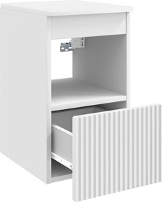 vidaXL Ντουλάπι Μπάνιου Λευκό 30 x 44,5 x 50 εκ. Επεξεργασμένο Ξύλο