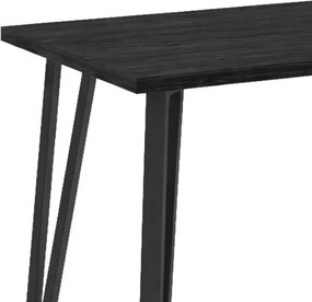 Τραπέζι Xana Megapap χρώμα black wood 120x70x77,5εκ.