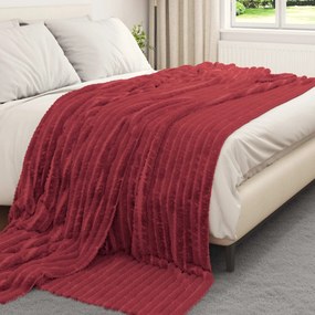 vidaXL Κουβέρτα Βεραμάν Κόκκινο 270 x 240 cm Μαλλί