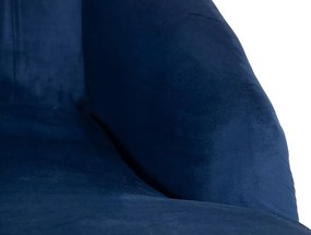 Ανάκλινδρο Augusta 145, Μπλε, 77x68x150cm, Ταπισερί, Πόδια: Ξύλο, Μέταλλο | Epipla1.gr