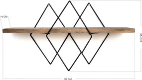 Wall Shelf Wr033 Walnut
Black