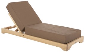 ΞΑΠΛΩΣΤΡΑ IKARIA ΜΕ ΠΟΔΙ HM10623.04 ΠΕΥΚΟ ΣΕ ΦΥΣΙΚΟ-ΜΟΚΑ TEXTILEΝΕ-ΜΑΞΙΛΑΡΙ 20εκ.