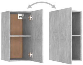 vidaXL Έπιπλα Τηλεόρασης Σετ 8 τεμ. Γκρι Σκυροδέματος από Μοριοσανίδα