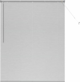 vidaXL Βενετσιάνικες Ρόδες Ασημί 175 x 140 εκ. Αλουμίνιο