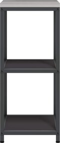 vidaXL Ράφι Κουζίνας HATTEM Μαύρο 40 x 50 x 92 εκ Ατσάλι