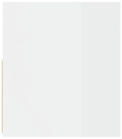 vidaXL Κομοδίνα 2 τεμ. Γυαλιστερό Λευκό 60 x 35 x 40 εκ. με LED