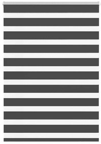 vidaXL Ζέβρα τυφλή Μαύρο Πλάτος υφάσματος 110,9 εκ. Πολυεστέρας