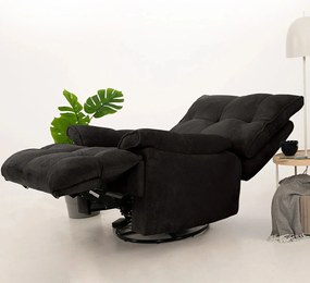 Recliner Soft Electric - Black Black