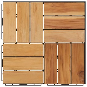 ΠΛΑΚΑΚΙΑ DECK 20 ΤΕΜ. 30 X 30 ΕΚ. ΑΠΟ ΜΑΣΙΦ ΞΥΛΟ TEAK 3152104