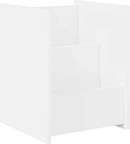 vidaXL Ράφι Περιοδικών Λευκό 35 x 35 x 45 εκ Επεξεργασμένο ξύλο