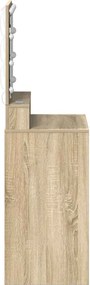vidaXL Τραπέζι περιποίησης με ράφι Δρύς Sonoma 50 x 41 x 135 εκ