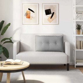 vidaXL Μαξιλάρι Πλάτης Σκίουρος Γκρί 80 x 50 x 19 cm ύφασμα