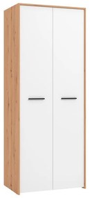 Wardrobe Varadero 2K Artisan Oak - White 80.5x53x203.5 cm