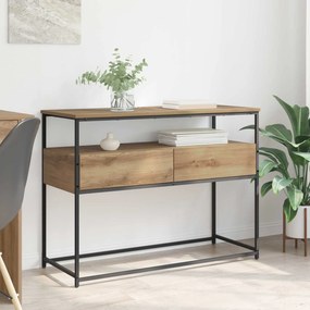 vidaXL Τραπέζι κονσόλας Artisan Oak 100 x 40 x 75 cm