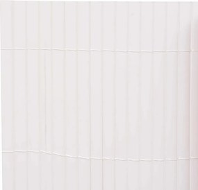 vidaXL Φράχτης Κήπου Λευκό 150 x 500 cm PVC