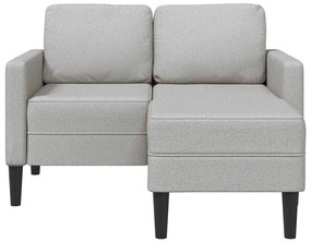 vidaXL 2θέσιος καναπές με πολυθρόνα σε σχήμα L 125 εκ. ύφασμα