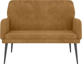 vidaXL Πάγκος Καφέ 108x79x79 εκ. Βελούδινος