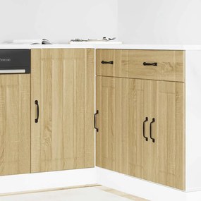 vidaXL Κάτω ντουλάπι κουζίνας "Lucca" Sonoma Oak Engineered Wood