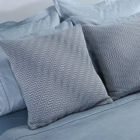 Διακοσμητική Μαξιλαροθήκη (50x50) Nef-Nef Homeware Chevie Blue