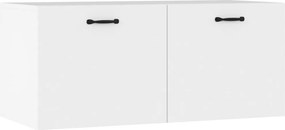 vidaXL Ντουλάπι Τοίχου Λευκό 80 x 36,5 x 35 εκ. από Επεξεργασμένο Ξύλο