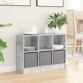 vidaXL Πλαϊνό γραφείο Σκυρόδεμα Γκρι 73,5 x 22,5 x 53,5 εκ