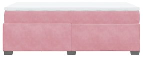 ΚΡΕΒΑΤΙ BOXSPRING ΜΕ ΣΤΡΩΜΑ ΡΟΖ 90X190 ΕΚ. ΒΕΛΟΥΔΙΝΟ 3285256