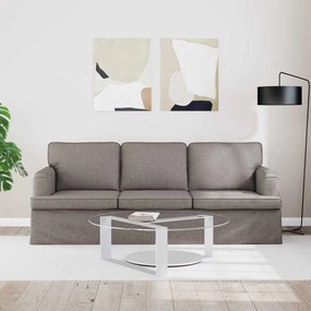 vidaXL Καναπές Taupe 201 x 80 x 85 εκ ύφασμα