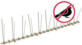 vidaXL Απωθητικές Ακίδες Περιστεριών 2 Σειρών Σετ των 20 10 μ Πλαστικ.