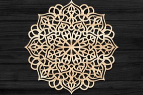 Σετ των 2 Intra απο ξύλο plywood 3mm-4mm πάχος 3D Mandala για Cricut Δίασταση 30x30 cm INTRAFABR-73489674