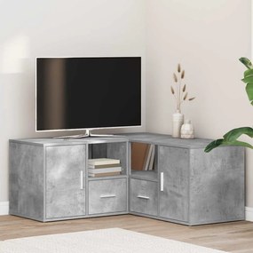 vidaXL Ντουλάπι Γωνιακό Γκρι Σκυροδέματος 160x40x45εκ. Επεξ. Ξύλο