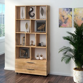 Βιβλιοθήκη POLKA-10 Φυσικό 80x31,60x168