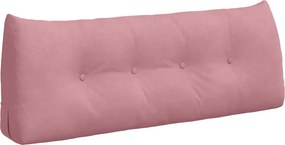 vidaXL Μαξιλάρι Πλάτης Ροζ 120 x 24 x 50 εκ Βελούδο