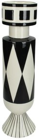 Βάζο ArteLibre Με Σχέδιο Μαύρο Δολομίτης 11x11x39cm - ART-05152417