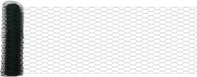 vidaXL Φράχτης Εξαγώνου Πράσινο 0,8 x 10 m PVC