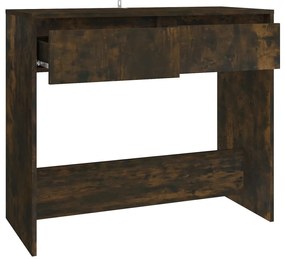 vidaXL Τραπέζι Κονσόλα Καπνιστή Δρυς 89x41x76,5 εκ. Επεξεργασμένο Ξύλο