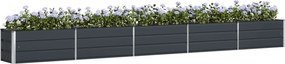 vidaXL Γλάστρα Ανθρακί 480 x 50 x 45 εκ Επικαλυμμένος Χάλυβας