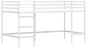 vidaXL Λευκό 90 x 200 cm