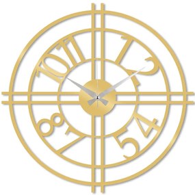 Ρολόι Τοίχου 891TNL2199 49x49cm Gold Wallity Metal