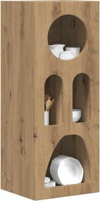 vidaXL Πλαϊνό γραφείο ELST Artisan Oak 40 x 35 x 100.5 εκ
