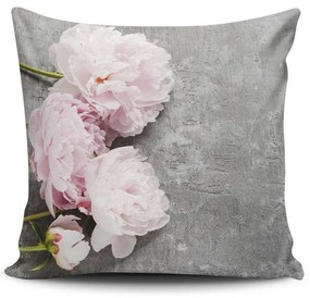 Μαξιλάρι Διακοσμητικό (Με Γέμιση) NKRLNT235 Grey-Pink Aberto Design 43X43 Cotton-Polyester