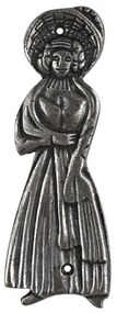 Roline 455 Ένδειξη WC από Ορείχαλκο Old Silver 52x150mm