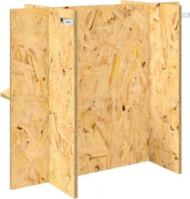 vidaXL Βάση Terrarium με ράφι Καφέ 60 x 30 x 50 εκ. OSB