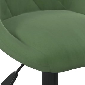 vidaXL Σκαμπό Μπαρ Σκούρο Πράσινο Βελούδινο