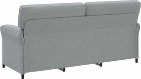 vidaXL Καναπές 100% πολυέστερ μεταλλικό πλαίσιο MDF, Κόντρα πλακέ